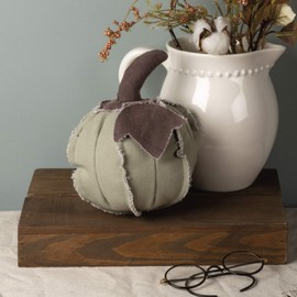 Primitives by Kathy Fabric Pumpkin Decoration, Medium, Green