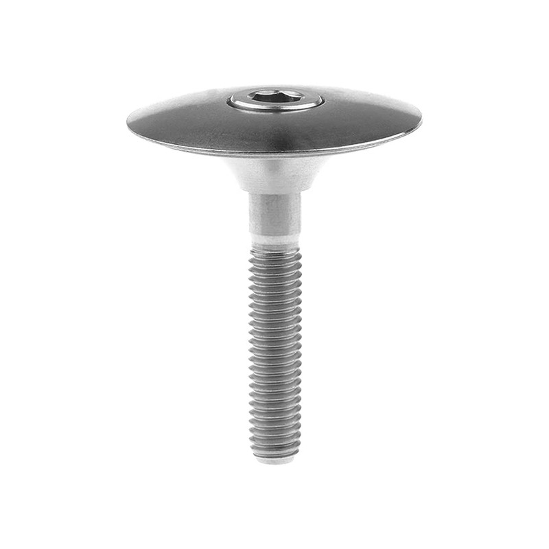 Wanyifa 1 1/8" Titanium Headset Stem Top Cap with M6x35mm