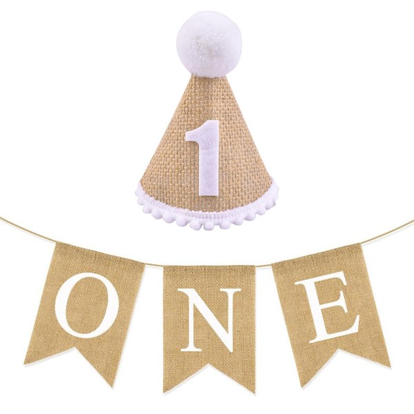 2 Pcs 1st Birthday Banner Decoration Set 1st Birthday Decorations