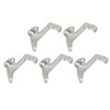 5-Pack Standard Handrail Brackets for Stairways and Hallways, Satin Nickel