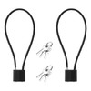 Oiieco 2 Pcs Steel Rope Padlocks, Long Padlocks with Keys