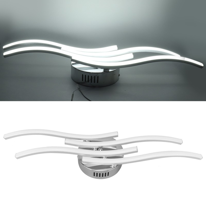 LED Wavy Ceiling Light 140LED Modern Ceiling Lamp for Bedroom
