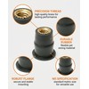 RAMGLYO M5 Motorcycle Windshield Nut 10x Black Rubber Shaft Nut