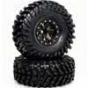 HOBBYSOUL Brass RC 1.0 wheels and tires 70mm Tall, Soft