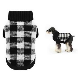 A&L Dog Reindeer Holiday Pet Clothes Sweater for Dogs Puppy Kitten Cats, Classic Red