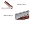 Stainless Steel Beard Comb, Portable Folding Pocket Moustache Comb for