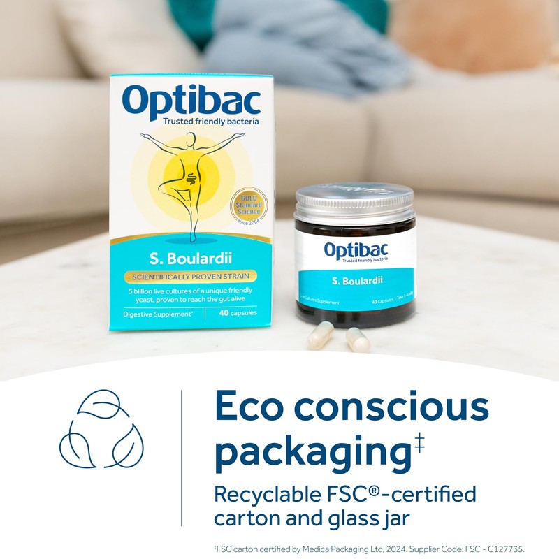 Optibac Probiotics Optibac Probiotics Saccharomyces Boulardii | 5 Billion Friendly