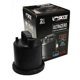 SICCE Ultra Zero 793 GPH Multi-Purpose Water Pump | Garden Hose Connection Portable Handle | Ultra Quiet Durable Aquarium Fish Tank Fountain Pond Hydroponics Terrarium Black | Freshwater & Saltwater