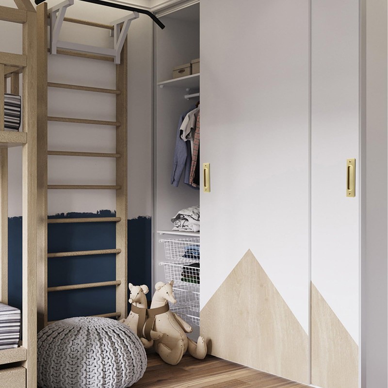 youthua Recessed Finger Flush Pulls with Edge Pull, Sliding Barn