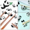 8 Pcs Cute Ceramic Panda Chopsticks Holder, Chopstick Rest Rack
