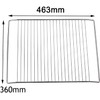 SPARES2GO Wire Shelf Rack for Beko Oven Cooker Grill (463mm