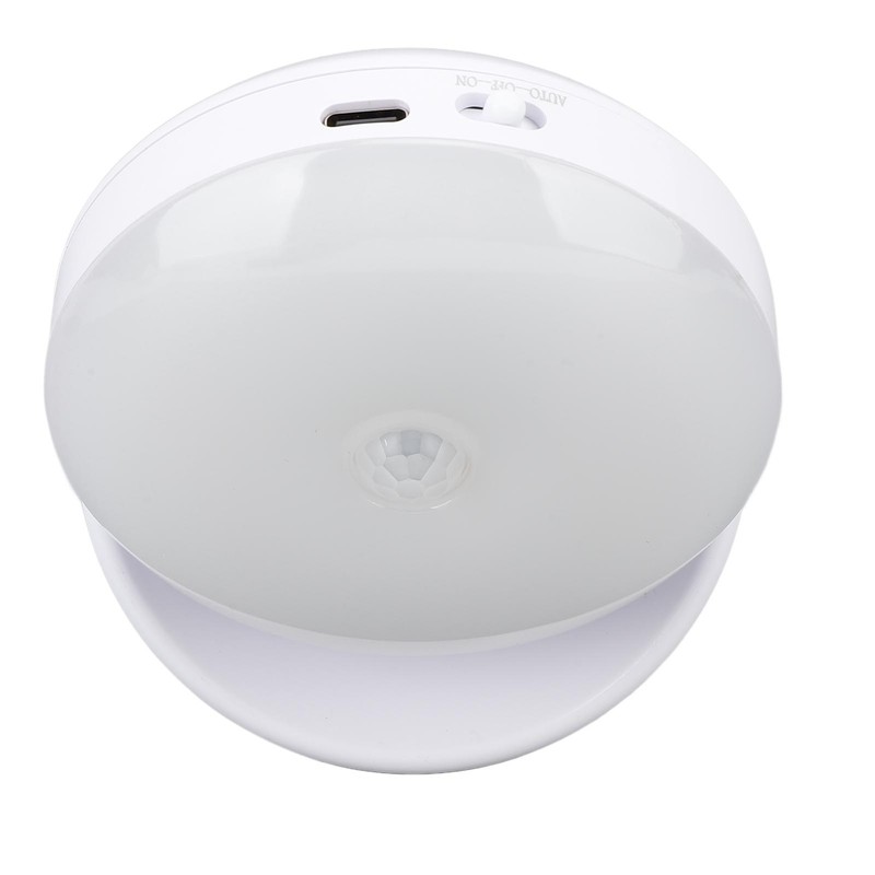 LED Motion Sensor Night Light ABS 360 Degree Rotating Rechargeable