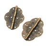 Dophee 2Pcs Antique Hinges 2.72"x2.09" Retro Style Antique Bronze Iron