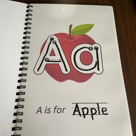 Alphabet Tracing Book/Flash Cards - Version: 4.25” x 5.5” Alphabet Tracing Flashcards