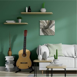 Stupell Industries Curved Coastal Driftwood Abstraction Neutral Brown, Design by Albena Hristova Canvas Wall Art, 24x24