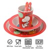 Peanuts Snoopy Fun Times 5-Piece Bamboo Melamine Dinnerware Set For