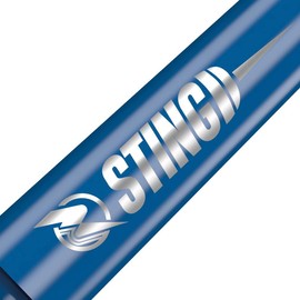 RUTHLESS Sting | Polycarbonate Dart Shafts Solid Blue with Black Aluminium Top, Short 36mm, 3 Sets of 3 Stems (3XS1759)