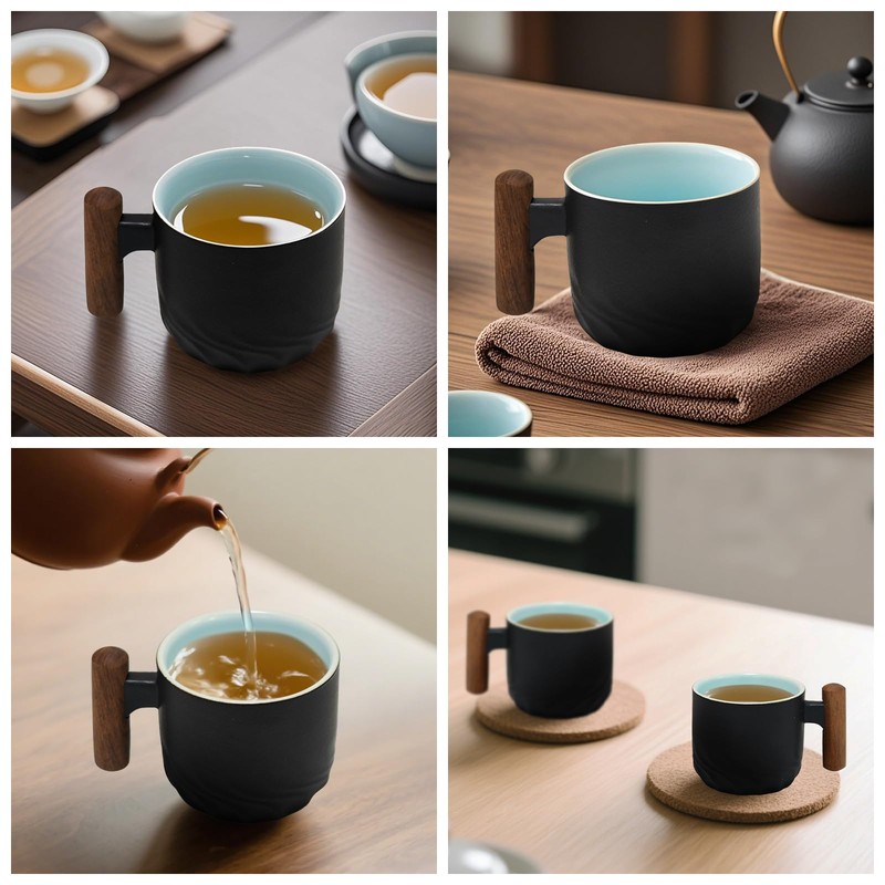 Gute Set of 2 Espresso Cups (Black)