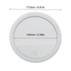 5.6inch Handheld Magnifying Makeup Mirror Triple Suction Cup 10X Magnification