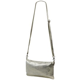 SH Leder Real Leather Shoulder Bag, Clutch Bag, Small Evening Bag, 24.5 x 15 Cm, Ely, G149 - -