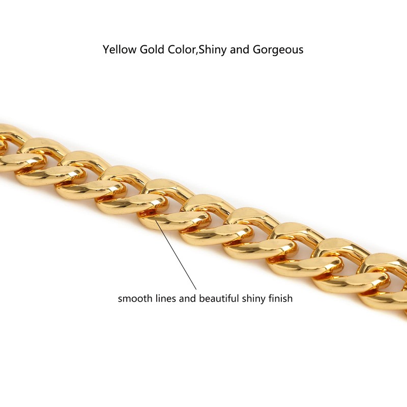 Xiazw Medium Size Fabulous Metal Shoulder Crossbody Purse Strap Handle