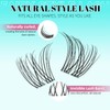 Lash Clusters 160PCS Invisible Eyelash Band Clusters with Natural Eyelashes