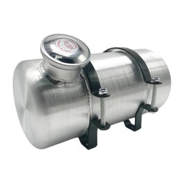 JSD AUTO PARTS 1 1/4 Gallons 6x12" 1/4 NPT Outlet End Fill Spun Aluminum Gas Tank /Fuel Tank for go kart ,dune buggy