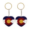 JAVD Colorado Flag Keychain - 2 Pack