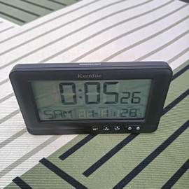 Travel Alarm Clock Battery Powered,Alarm Clocks for Bedrooms,Small Digital Clock with Backlight, 2 Alarms, Snooze, Temperature, 12/24H,Suitable for Beside, Table, Desk