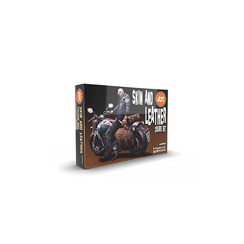 AK Interactive AK11613 Skin and Leather Colours Set 6 x