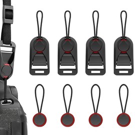 HABNI Kameragurt Schnellverschluss Befestigungssystem 4 Stück Set. Zusätzlich beilegen 4 Ankerschlaufen. Kompatibel mit den meisten DSLR, DLSM, zu installieren Kameragurt und Kamera Handschlaufe