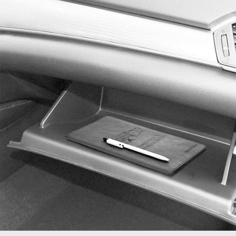 andsand. Thin Leather Cord Electronic Vehicle Verification Case, Car Verification