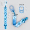 4 Pack Pacifier Clips for Boys Girls, Dummy Clips Baby