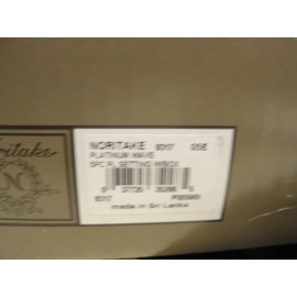 NORITAKE PLATINUM WAVE 1 - 5 PLACE SETTING NEW