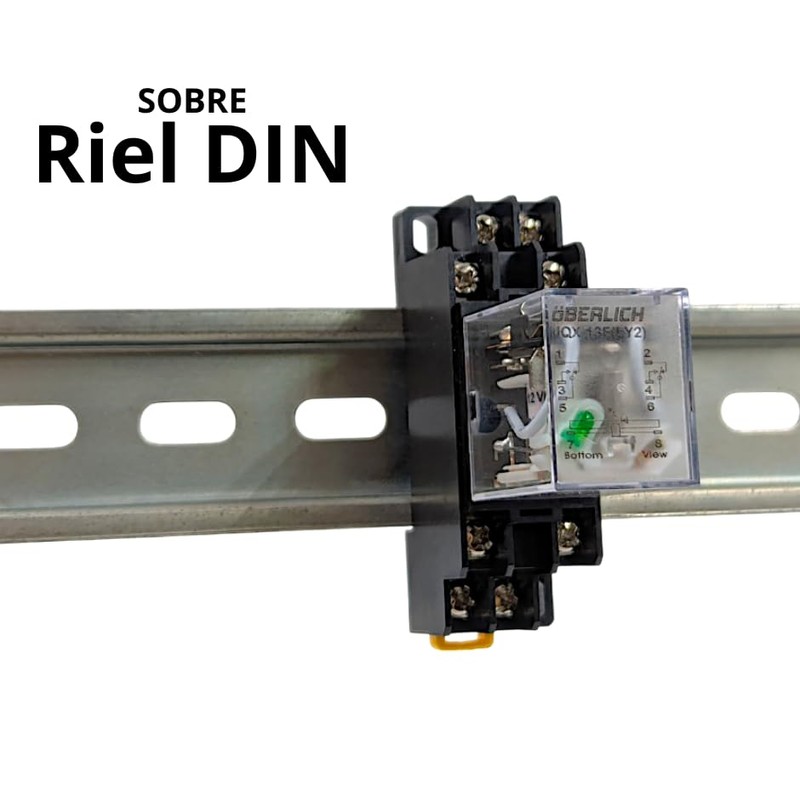Oberlich - Relevador de 8 Pines con base, 110 V,