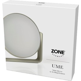 Zone Denmark Ume - Espejo de mesa (5 aumentos, diámetro 19 cm, altura 19,5 cm, eucalipto)