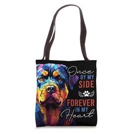 Dog Death Sympathy Gift Pillow Pet Memorial Gift Rottweiler Tote Bag