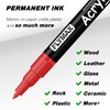 FLYMAX White Marker Paint Pens - Permanent Marker Pens White