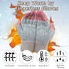 2 Pairs Fingerless Gloves for Women Men, Winter Knitted Touchscreen