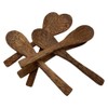 VIE Gourmet Coconut Wood Spoon, Set of 6, 15cm