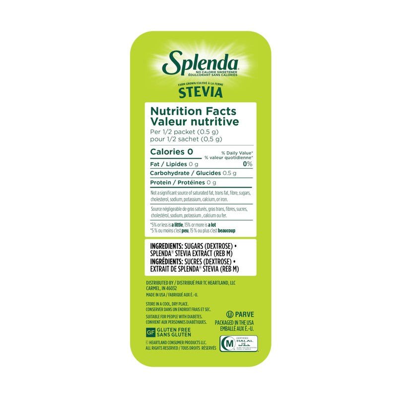 SPLENDA Stevia No Calorie Sweetener, Sugar Substitute Packets, 400 Count
