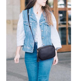 Small Crossbody Purses for Women Trendy Woven Cross Body Bag and Boho Purse,Soft Leather Handbags