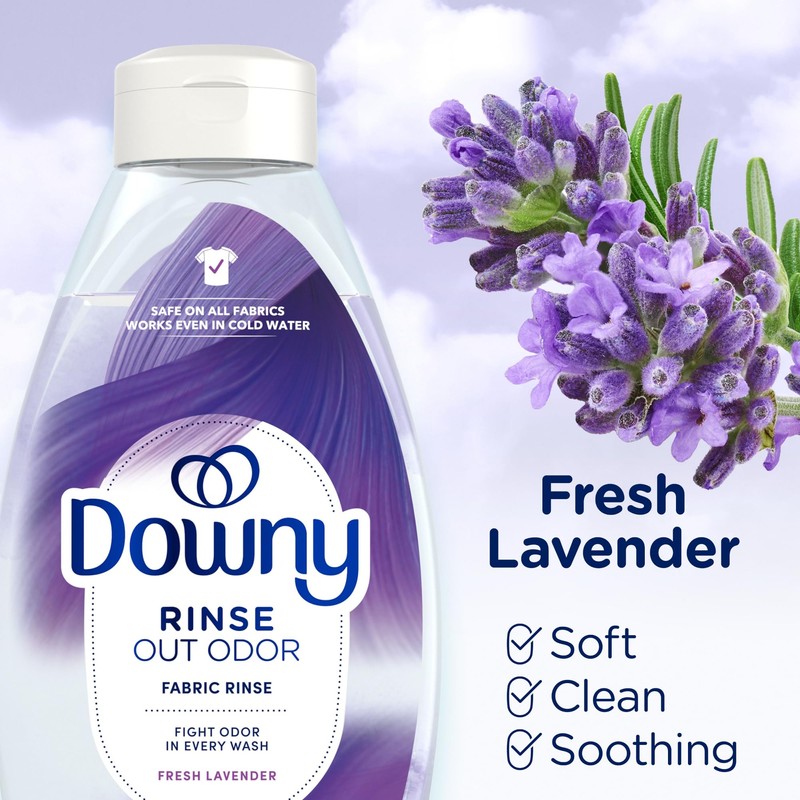 Downy RINSE & REFRESH Laundry Odor Remover and Fabric Softener,