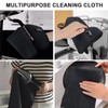 VIVOTE 4 Packs Black Tea Towels, Super Absorbent No lint