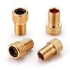 AstroAI Brass Presta Valve Adapter, Convert Presta to Schrader Valve