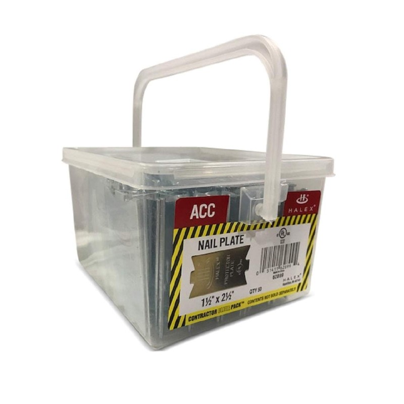 Halex, 1-1/2 in. x 2-1/2 in. Nail Plates , 62899,