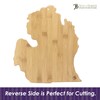 Totally Bamboo Destination Michigan State Shaped Serving and Cutting Board,