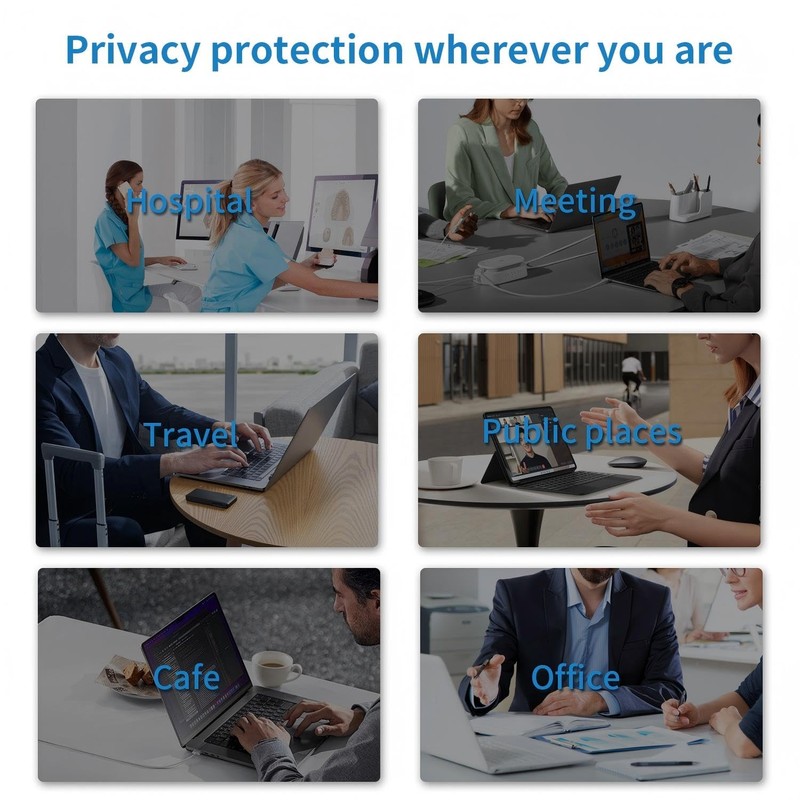 JiSiTeCai Privacy Screen MacBook Pro 15 Inch (2016-2019), Magnetic Removable