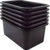 Teacher Created Resources Black Small Plastic Storage Bin 6-Pack (TCR2088569)