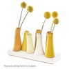 Chive - Pooley 2, Ceramic Flower Vase, 8-Tube Shape (Yellow)